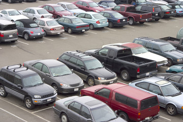 full parking lot