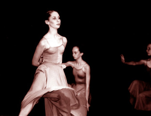 dancer with wafting dress