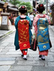 Store enrouleur sans perçage Japon filles de geisha