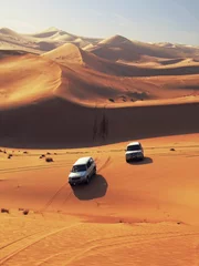 Selbstklebende Fototapete Sandige Wüste wüstendünen in sweihan - emirate