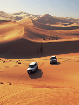 desert dunes in sweihan - emirates