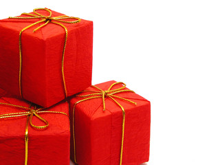 red christmas presents