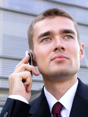 businessman using a mobile phone