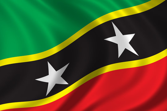 flag of saint kitts and nevis