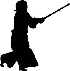 kendo fighter #3 silhouette