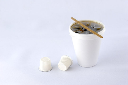 styrofoam coffee cup
