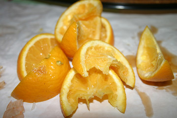 eaten orange segments