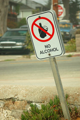 no alcohol sign