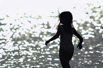 child's silhouette