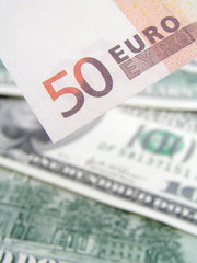 dollar and euro