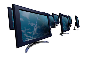 lcd monitors- network