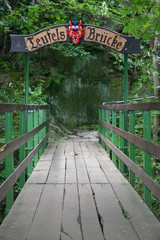 teufels-brücke über die bode im harz bei thale