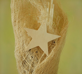 rustical decoration with star