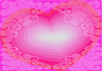 Fototapeta na wymiar valentine heart background