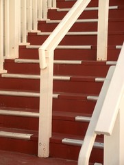 red staircase