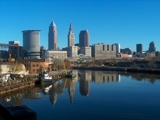 Fototapeta na wymiar Cleveland, Ohio skyline