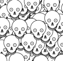 cartoon skull 4