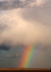 Obraz premium big rainbow sky