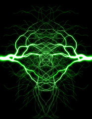 green lightning