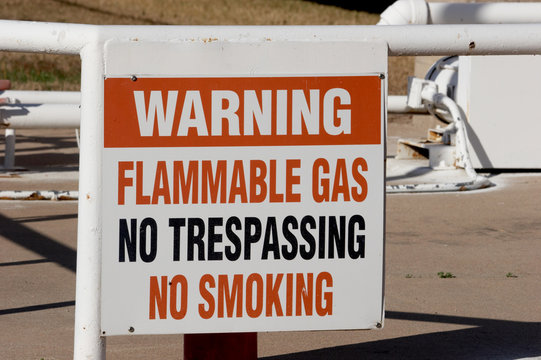 flamable gas warning