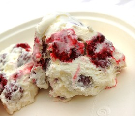 mousse aux framboises