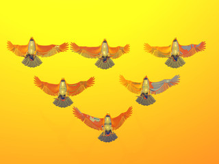Fototapeta premium golden eagles