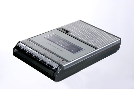retro cassette tape recorder