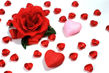 rose & hearts