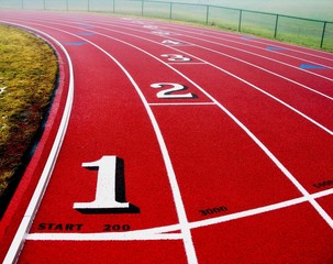 curve in the track.