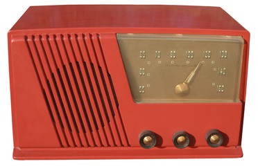 red retro radio