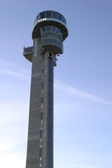 Fototapeta na wymiar airplane control tower