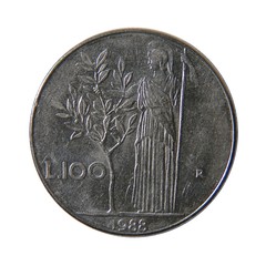 vintage italian 100 lire