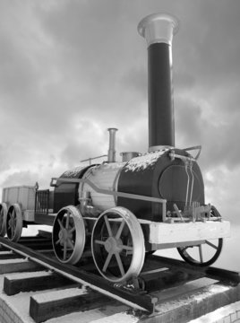 old russian steam locomotive