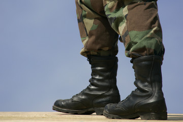 Fototapeta na wymiar National Guard buty