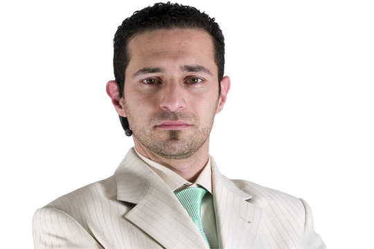 isolated businessman portrait