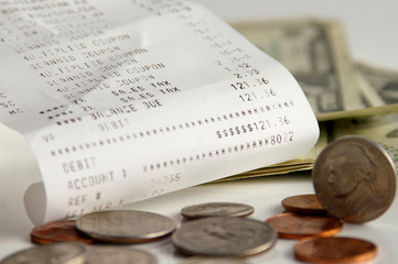 receipt and cash back
