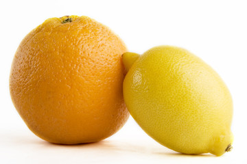 lemon and orange