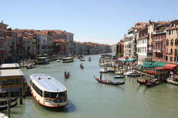 Fototapeta na wymiar duży kanał w Wenecja, Włochy