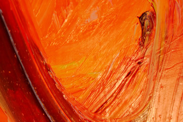 oilpainting red orange yellow