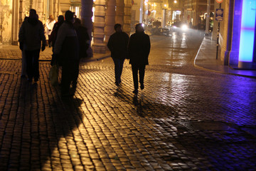 cityscape at night