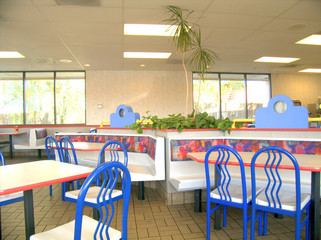booths, fast food