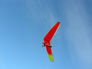 red hangglider