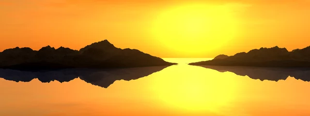 Fotobehang Oranje seascape 2  © chrisharvey