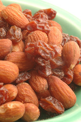 almonds raisins on fiesta