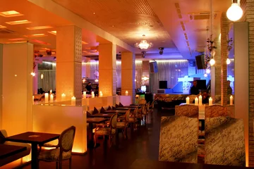 Cercles muraux Restaurant restaurant d& 39 intérieur
