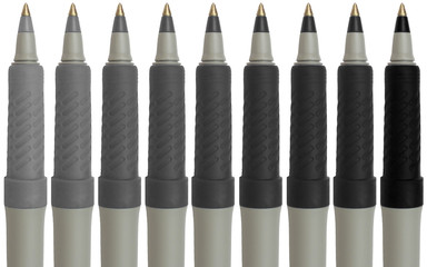 9 grayscale pens