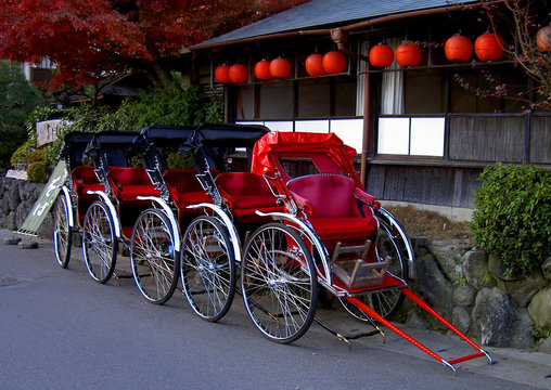 Line Of Rickshaws