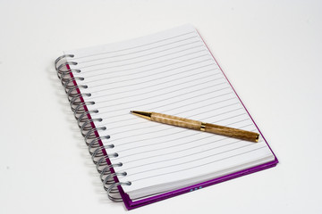 notepad and pen - full