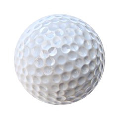 isolated white golf ball