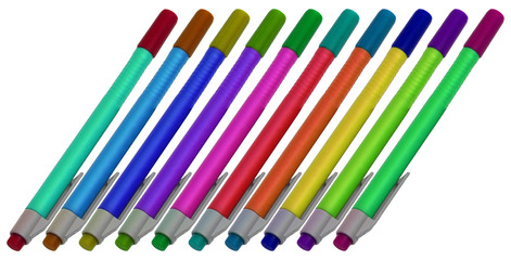 colorful pens